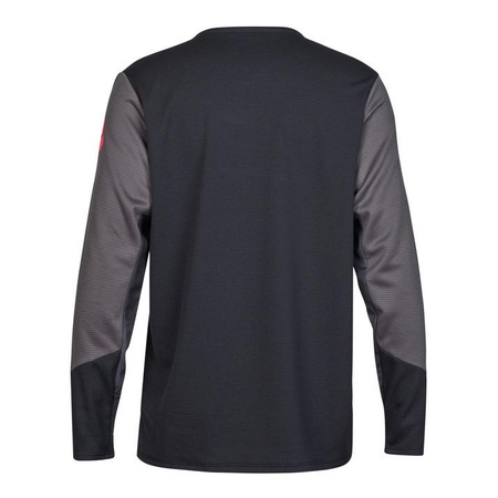 Koszulka rowerowa dziecięca FOX JUNIOR DEFEND Z DŁUGIM RĘKAWEM TAUNT BLACK czarny