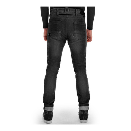 Jeansy motocyklowe SHIMA RIDGE BLACK czarny