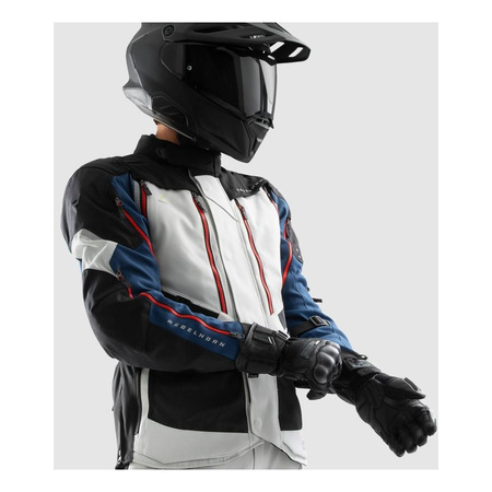 Kurtka tekstylna REBELHORN HARDY 3.0 BLUE/GREY/RED