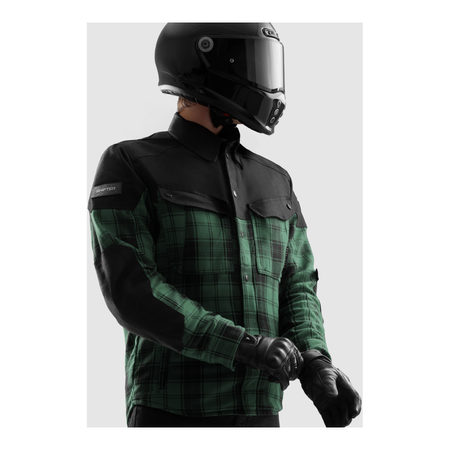 Koszula motocyklowa REBELHORN SHIFTER BLACK/GREEN