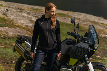 Bluza motocyklowa damska KNOX SHIELD HOODY LADY BLACK