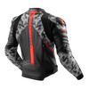 Kurtka skórzana REBELHORN VELOCE CAMO BLACK/GREY/FLUO RED