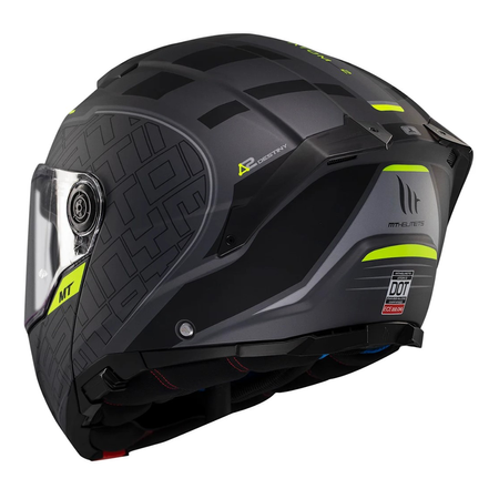 Kask szczękowy MT ATOM 2 SV DESTINY MATT BLACK/GREY