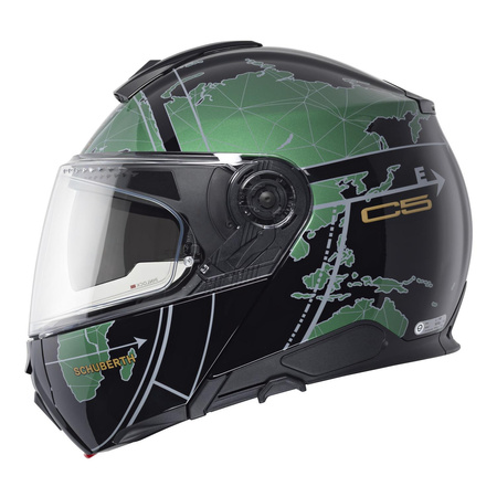 Kask szczękowy SCHUBERTH C5 ECE GLOBE GREEN