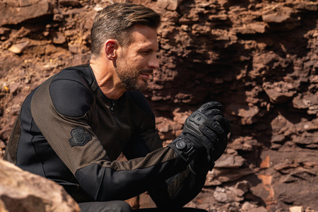 Rękawice miejskie KNOX ORSA TEXTILE OR4 BLACK czarny