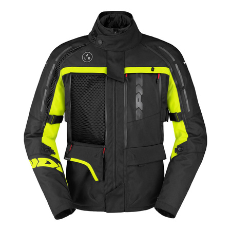 Kurtka tekstylna SPIDI 4 SEASON V3 YELLOW FLUO czarny żółty fluo