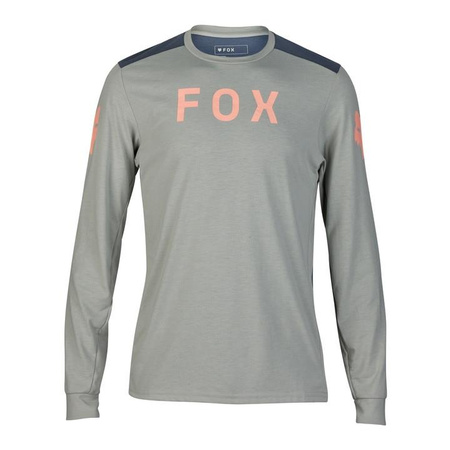 Koszulka rowerowa FOX RANGER DR Z DŁUGIM RĘKAWEM AVIATION GREY VINTAGE