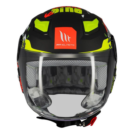 Kask otwarty dziecięcy MT LITE KIDS DINO MATT