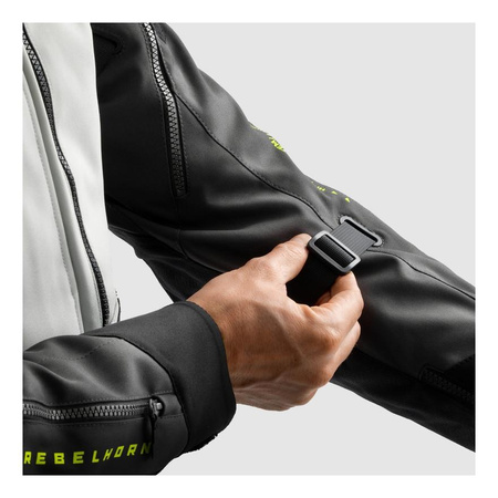 Kurtka tekstylna REBELHORN HARDY 3.0 BLACK/GREY/FLUO YELLOW czarny szary żółty fluo