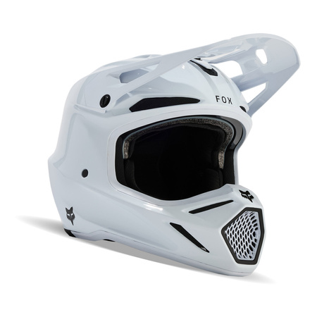 Kask cross FOX V3 RS CARBON SOLID WHITE