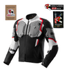 Kurtka tekstylna REBELHORN BORG II BLACK/GREY/RED czarny szary czerwony