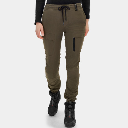 Jeansy motocyklowe damskie SHIMA JOGGSY LADY KHAKI