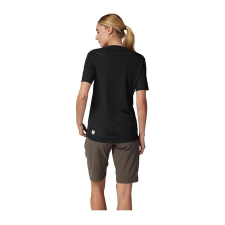 Koszulka rowerowa damska FOX LADY RANGER WORDMARK BLACK
