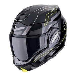 Kask szczękowy SCORPION EXO-TECH CONQUER BLACK/FLUO czarny żółty fluo