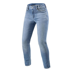 Jeansy motocyklowe damskie REVIT SHELBY 3 LADY LIGHT BLUE VINTAGE