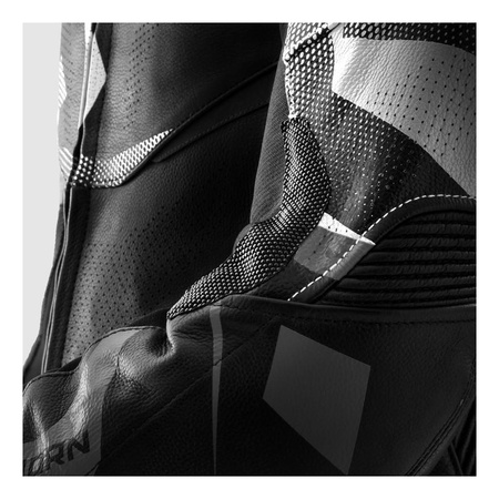 Kurtka skórzana REBELHORN INFERNO BLACK/WHITE