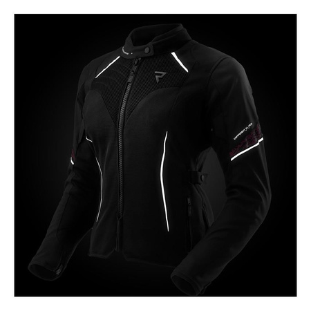 Kurtka tekstylna damska REBELHORN JAX LADY BLACK/PINK czarny różowy