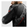 Kurtka skórzana REBELHORN VELOCE CAMO BLACK/GREY/FLUO RED czarny szary czerwony fluo