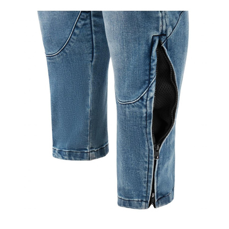 Jeansy motocyklowe SECA SQUARE II BLUE niebieski