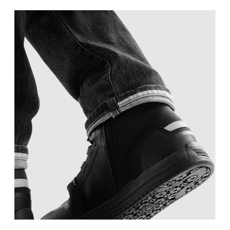 Jeansy motocyklowe REBELHORN BRONCO MONOLAYER WASHED BLACK czarny