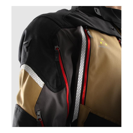 Kurtka tekstylna REBELHORN HARDY 3.0 DESERT/GREY/RED brązowy szary czerwony