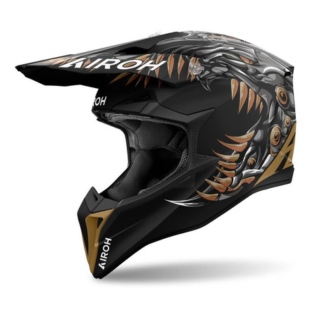 Kask cross AIROH WRAAAP CYBORG MATT