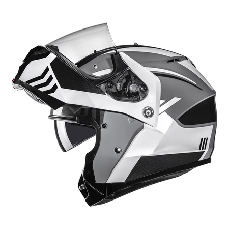 Kask szczękowy HJC C91N KAON BLACK/WHITE czarny biały