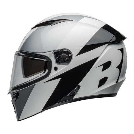 Kask integralny BELL LITHIUM ECE6 SHEAR SILVER/WHITE srebrny biały