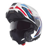 Kask szczękowy SCHUBERTH C5 ECE OMEGA WHITE niebieski biały czerwony czarny