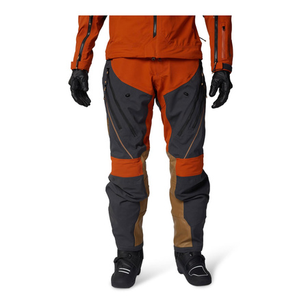 Spodnie cross FOX DEFEND GORE-TEX ADV BURNT szary pomarańczowy