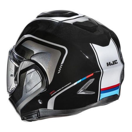Kask szczękowy HJC F100 REFF BLACK/WHITE