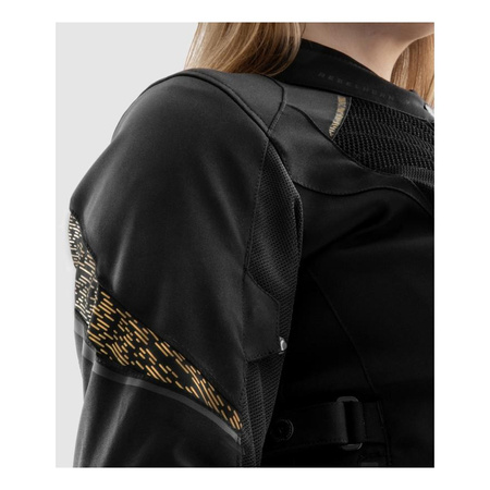 Kurtka tekstylna damska REBELHORN JAX LADY BLACK/GOLD czarny złoty