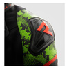 Kurtka skórzana REBELHORN VELOCE CAMO BLACK/GREEN/FLUO RED