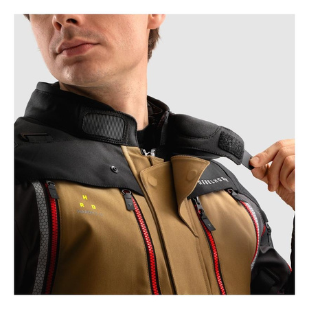 Kurtka tekstylna REBELHORN HARDY 3.0 DESERT/GREY/RED brązowy szary czerwony