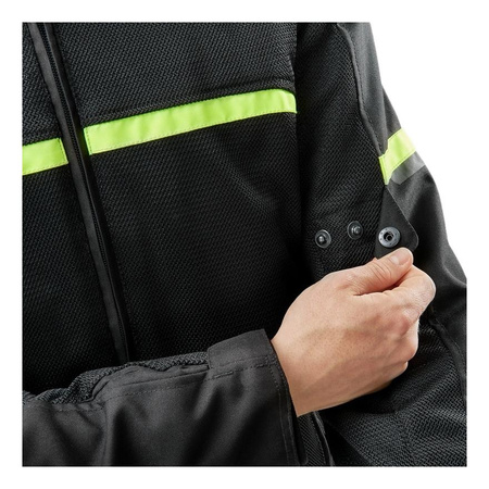 Kurtka tekstylna OZONE NEO AIR BLACK/FLO YELLOW