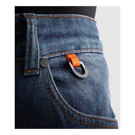 Jeansy motocyklowe REBELHORN BRONCO MONOLAYER WASHED BLUE niebieski