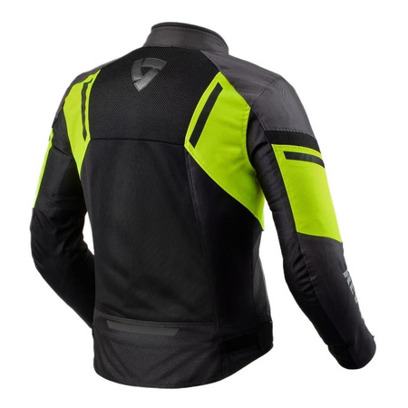 Kurtka tekstylna REVIT GT-R AIR 3 BLACK/NEON YELLOW czarny żółty fluo