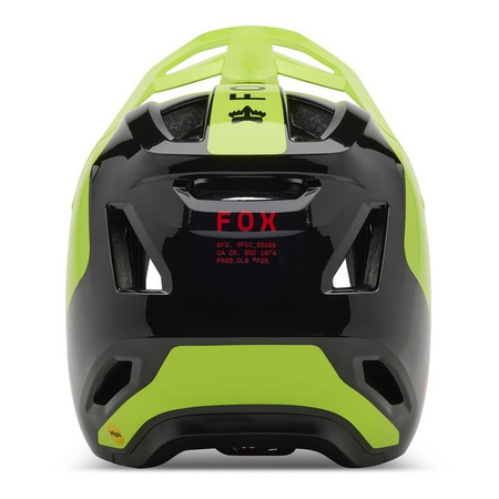 Kask rowerowy FOX RAMPAGE CE BARGE FLUORESCENT YELLOW żółty fluo