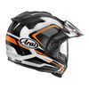 Kask integralny ARAI TOUR-X5 DISCOVERY ORANGE MATT czarny biały pomarańczowy