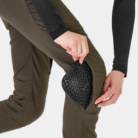 Jeansy motocyklowe damskie SHIMA JOGGSY LADY KHAKI zielony