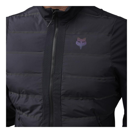 Kurtka rowerowa FOX FLEXAIR FIRE HYBRID LUNAR BLACK czarny