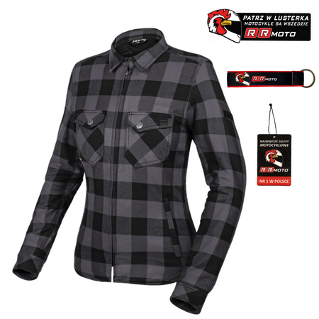 Koszula motocyklowa damska SECA MARSHAL II LADY GREY szary