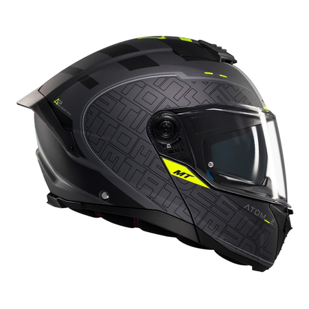 Kask szczękowy MT ATOM 2 SV DESTINY MATT BLACK/GREY