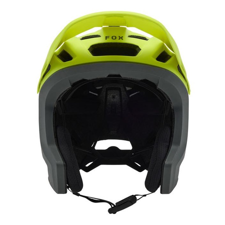 Kask rowerowy FOX DROPFRAME PRO RUNN FLUORESCENT YELLOW żółty fluo