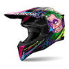 Kask cross AIROH WRAAAP MUSIC GLOSS zielony fioletowy różowy czarny