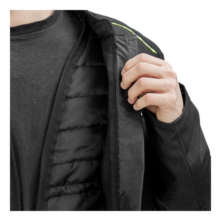 Kurtka tekstylna OZONE NEO BLACK/FLO YELLOW
