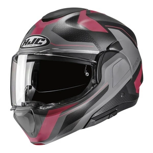 Kask szczękowy HJC F100 BIOS PINK/GREY różowy szary