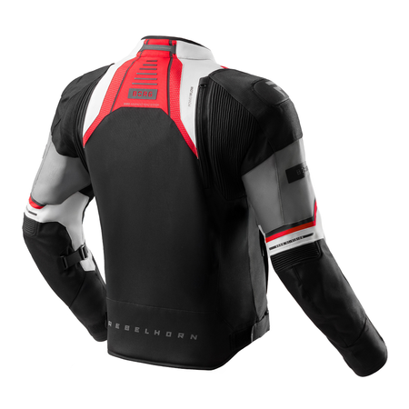 Kurtka tekstylna REBELHORN BORG II BLACK/GREY/RED czarny szary czerwony