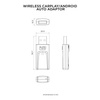 Adapter bezprzewodowy QUAD LOCK CarPlay/Android Auto czarny