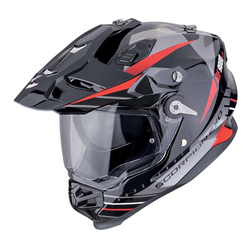 Kask integralny SCORPION ADF-9000 AIR FEAT BLACK/SILVER/RED czarny srebrny czerwony